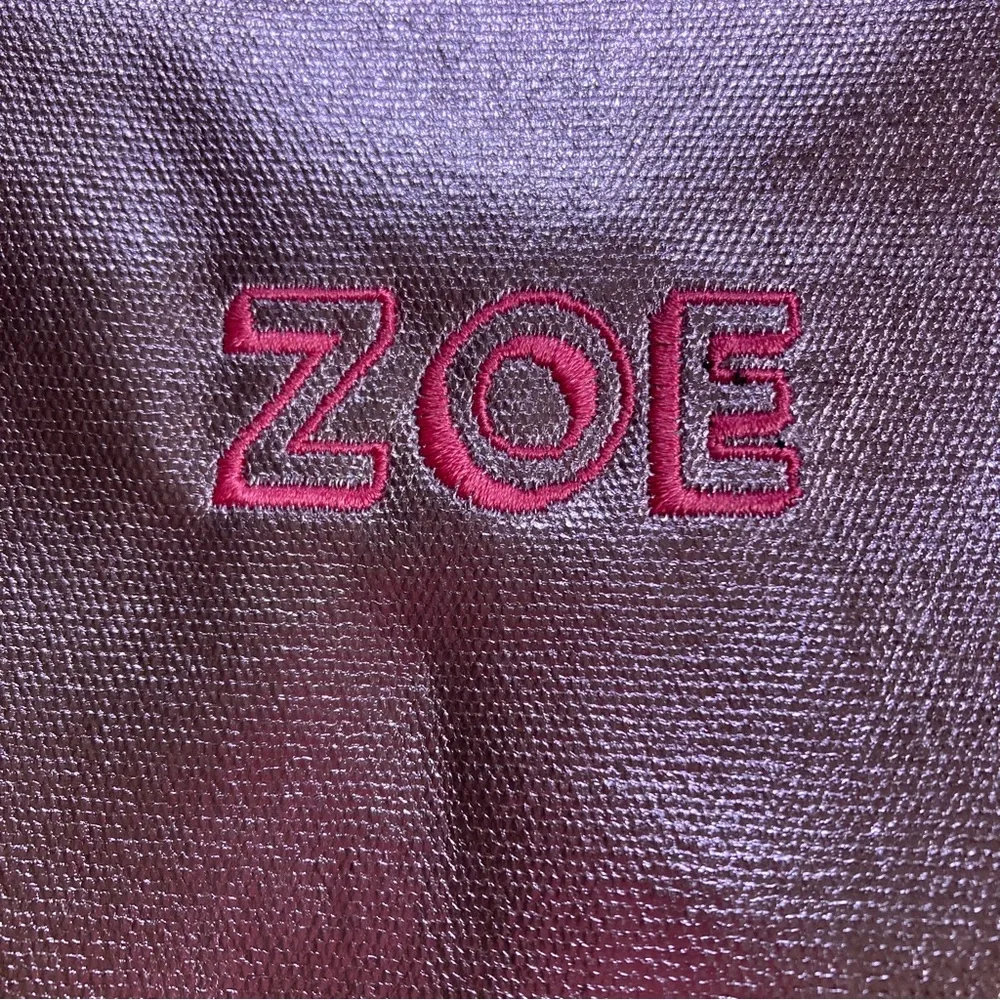 NEW Pottery barn Kids Mackenzie Pink Metallic Lunchbox monogrammed ZOE glittery